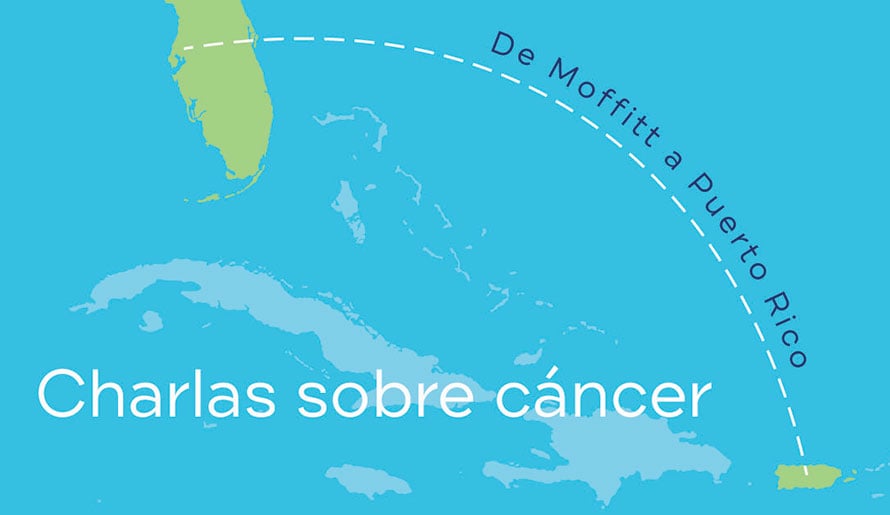 graphic showing Moffitt's proximity to Puerto Rico
