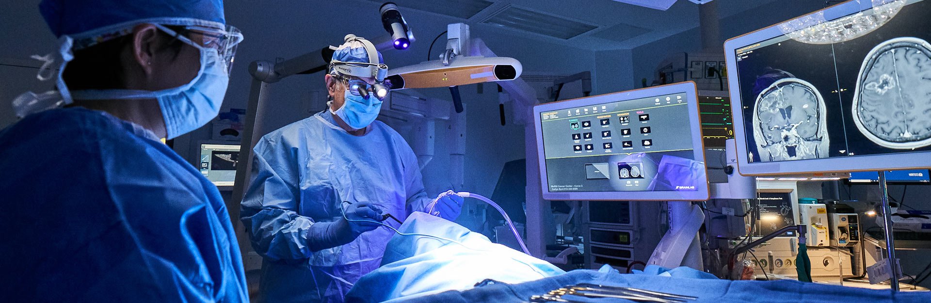 Doctors preforming a Neuro-Surgery