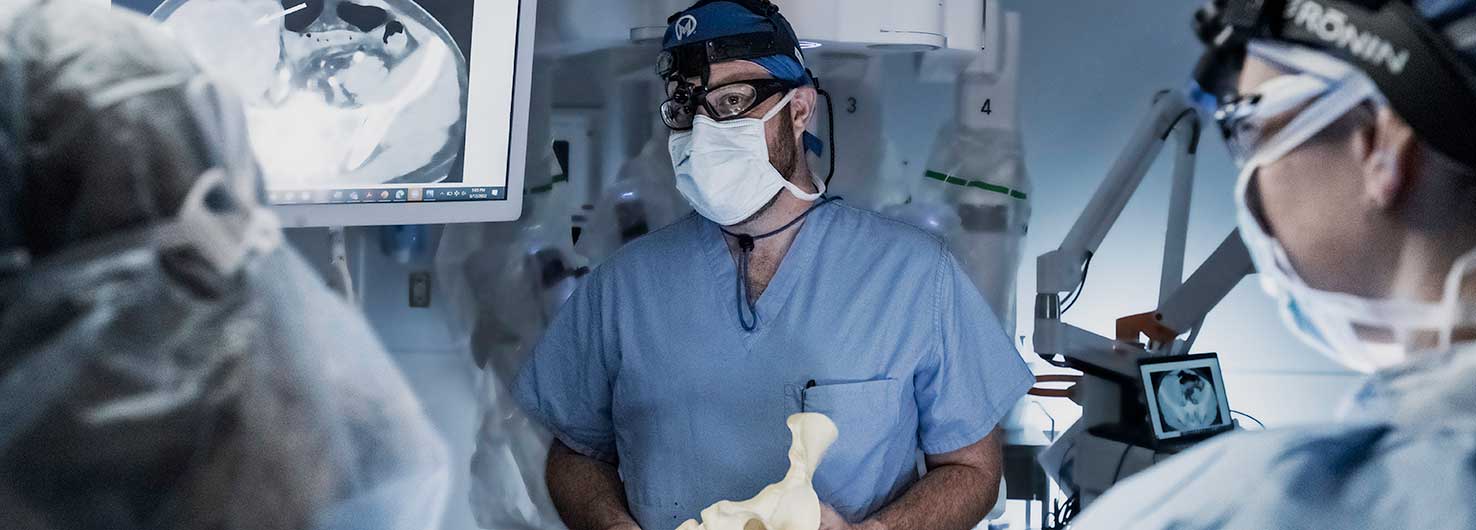 Dr. John Mullinax in the operating room at Moffitt