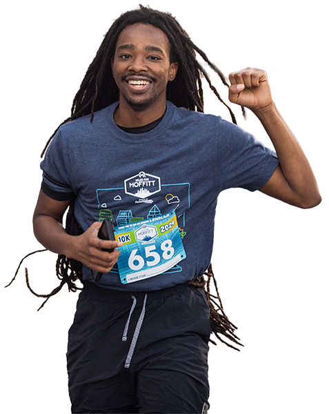 a Miles for Moffitt runner