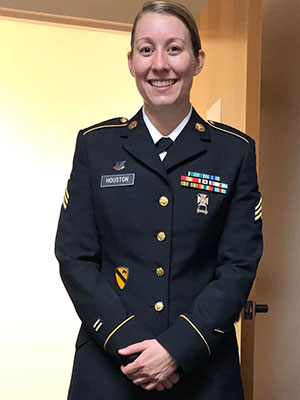 Alexandra Houston in uniform