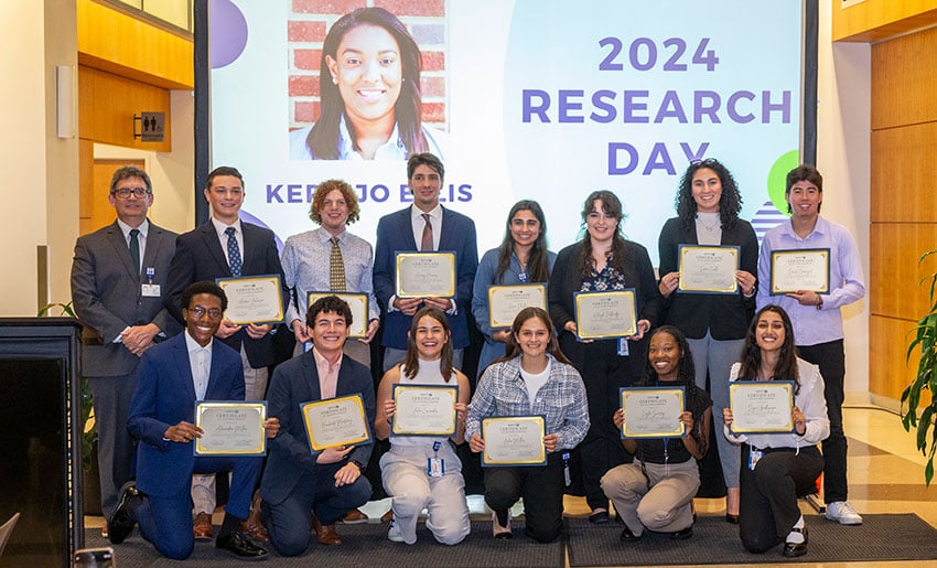 SPARK interns with their certificates