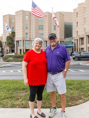 Six weeks after her TIL infusion, Michelle and her husband, Russell, were relieved to find out her scans showed no new tumor growth.