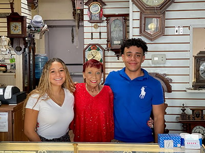 Jojo Boggs works alongside her grandchildren at their family-owned jewelry store in Sun City Center.
