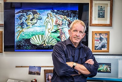 Image of Dr. Bob Gillies in his office