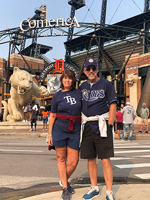 Tampa Bay Rays fans travel to Comerica Park in Detroit