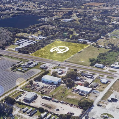 satellite image showing Ruskin location for Moffitt Cancer Center's newest outpatient facility