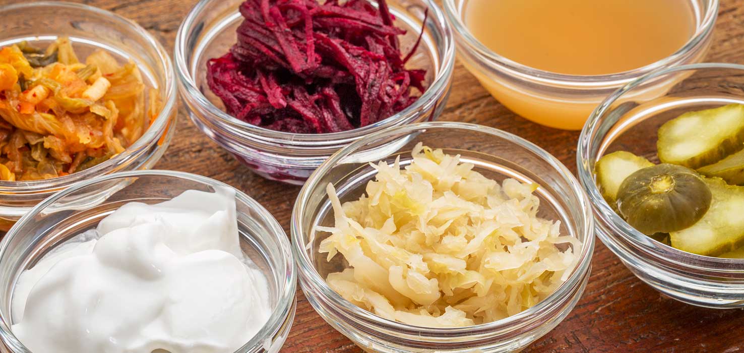 probiotic-rich food yogurt, sauerkraut, pickles, miso, kimchi