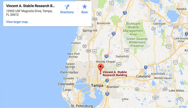 a Google map of Tampa
